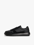 Negru Sneakers Din Piele Cu Talpa Fine-Cleat  Barbati