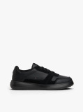 Negru Sneakers Din Piele Cu Talpa Fine-Cleat  Barbati