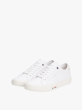 Alb Signature Sneakers Din Piele  Barbati