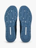 Blue Adidasi Din Piele Intoarsa Cu Textura Mixta  Barbati