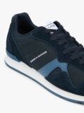 Blue Adidasi Din Piele Intoarsa Cu Textura Mixta  Barbati
