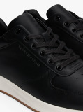 Black Leather Fine Cleat Hybrid Trainers  Men