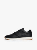 Black Leather Fine Cleat Hybrid Trainers  Men