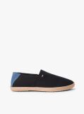 Black Flag Embroidery Canvas Espadrilles  Men
