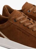 Brown Suede Court Trainers  Men