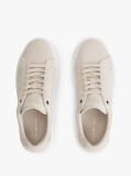 Beige Suede Court Trainers  Men