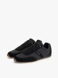 Black Textile Low Profile Trainers  Men