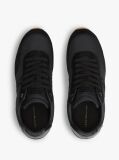 Black Textile Low Profile Trainers  Men