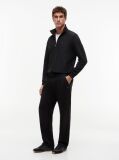Black Textile Low Profile Trainers  Men