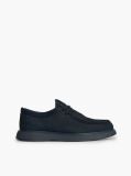 Blue Loaferi Moc Toe Din Piele Cu Sireturi  Barbati