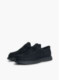 Blue Loaferi Moc Toe Din Piele Cu Sireturi  Barbati