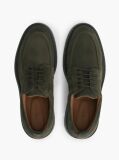 Verde Loaferi Derby Din Suede Cu Sireturi  Barbati
