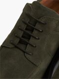 Verde Loaferi Derby Din Suede Cu Sireturi  Barbati