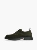 Verde Loaferi Derby Din Suede Cu Sireturi  Barbati