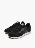 Grey Logo Mixed Texture Trainers  Men