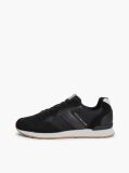 Grey Logo Mixed Texture Trainers  Men