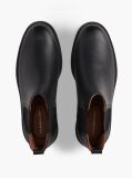 Negru Ghete Chelsea Pebble Grain Din Piele  Barbati