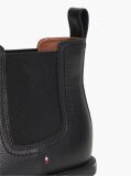 Negru Ghete Chelsea Pebble Grain Din Piele  Barbati
