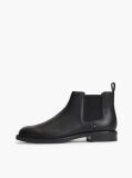 Negru Ghete Chelsea Pebble Grain Din Piele  Barbati