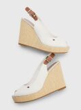 Alb Sandale Cu Toc Pana Iconic Slingback  Femei