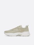 Bej Pantofi Sport Din Piele Intoarsa Chunky Runner  Femei