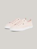 Pink Enamel Flag Canvas Trainers  Women