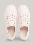 Pink Enamel Flag Canvas Trainers  Women