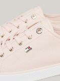 Pink Enamel Flag Canvas Trainers  Women
