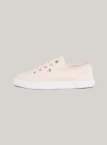 Pink Enamel Flag Canvas Trainers  Women