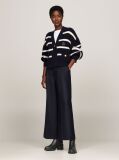 Negru Enamel Flag Leather Cleat Chelsea Boots  Femei