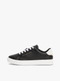 Negru Pantofi Sport Essential Din Piele Metalizata  Femei