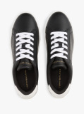 Negru Pantofi Sport Essential Din Piele Metalizata  Femei