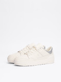 Bej Pantofi Sport De Baschet Din Piele Colour-Blocked  Femei