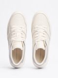 Bej Pantofi Sport De Baschet Din Piele Colour-Blocked  Femei