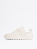 Bej Pantofi Sport De Baschet Din Piele Colour-Blocked  Femei