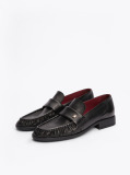 Negru Loafers Din Piele TH Monogram  Femei
