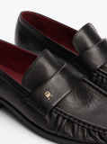 Negru Loafers Din Piele TH Monogram  Femei