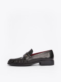 Negru Loafers Din Piele TH Monogram  Femei