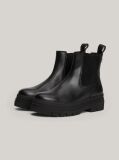 Negru Cizme Chelsea TH Monogram Din Piele  Femei