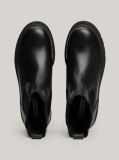 Negru Cizme Chelsea TH Monogram Din Piele  Femei