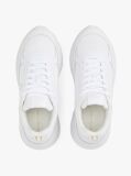 Alb Pantofi Sport Chunky Din Piele Cu Texturi Mixte  Femei