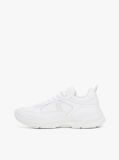 Alb Pantofi Sport Chunky Din Piele Cu Texturi Mixte  Femei