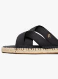Negru Espadrile Din Satin  Femei