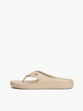 Bej Flip-Flops Conturate Cu Detalii Din Email Si Steagul Th  Femei