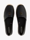 Negru Espadrile Din Piele  Femei