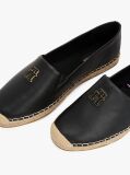 Negru Espadrile Din Piele  Femei