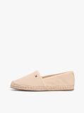 Beige Flag Embroidery Canvas Espadrilles  Women