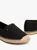 Black Flag Embroidery Canvas Espadrilles  Women