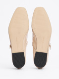 Beige Patent Leather Mary Jane Ballerinas  Women