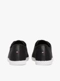 Black Canvas Flag Embroidery Trainers  Women